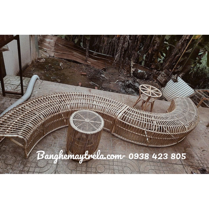 Ghế mây cao cấp uốn lượn 469434