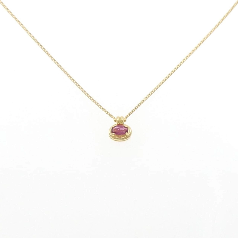 Dây chuyền ruby K18YG 0.26CT - Hàng hiệu chính hãng 860657
