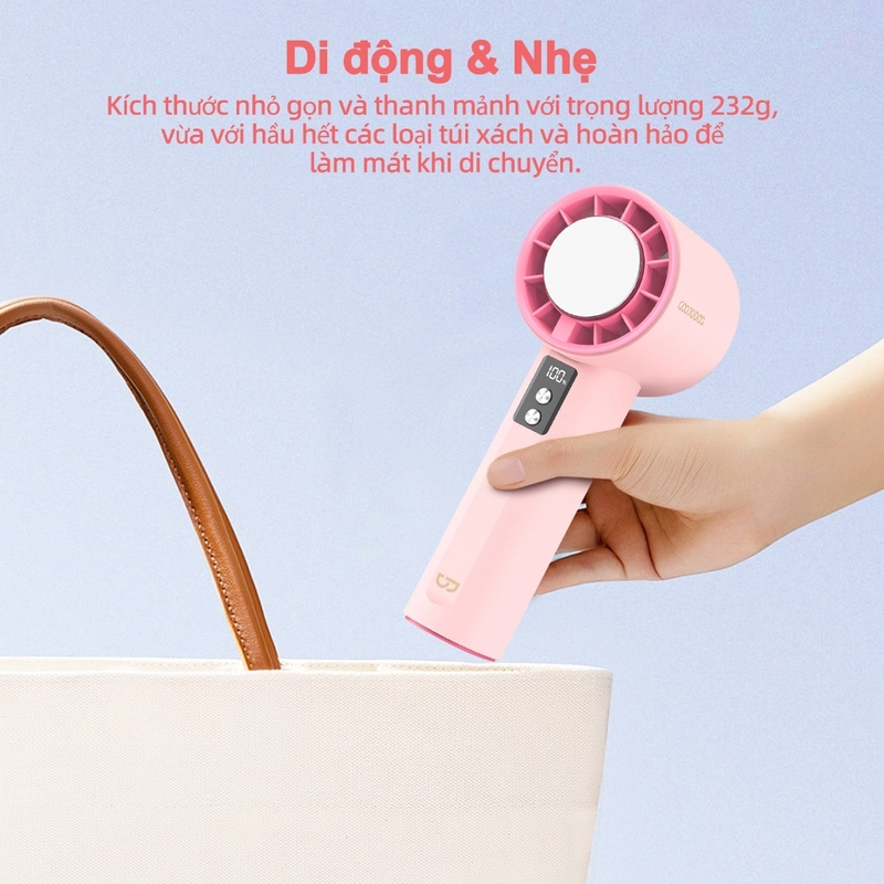 Xem ngay 【Tặng quà/bảo hành một năm】GOOJODOQ GFS006 4000mAh Turbo Jet Mini Fan 447327