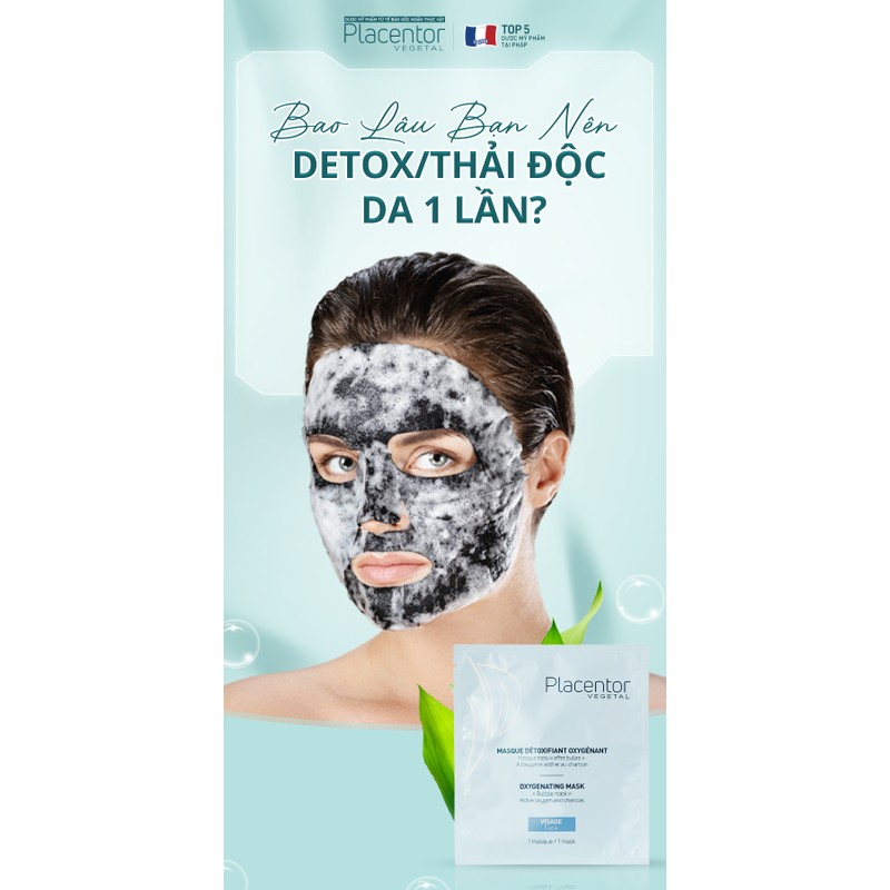 Mặt Nạ Thải Độc Tố tái tạo da Placentor Purifying Mask -1 Miếng 20ml - Ry Store 186675