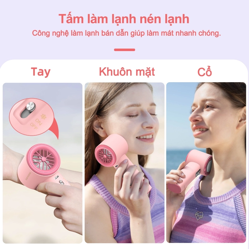 Xem ngay 【Tặng quà/bảo hành một năm】GOOJODOQ GFS006 4000mAh Turbo Jet Mini Fan 447327