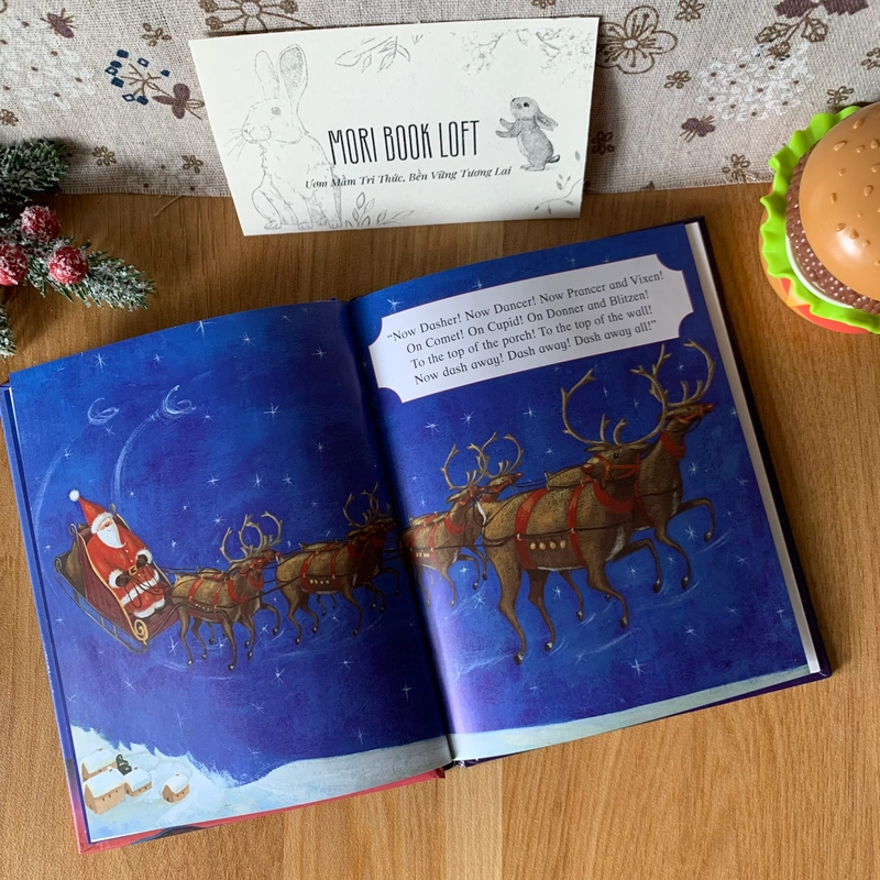 Sách tranh tiếng anh The Night Before Christmas, Used, Bìa cứng, Khổ Nhỏ 463590