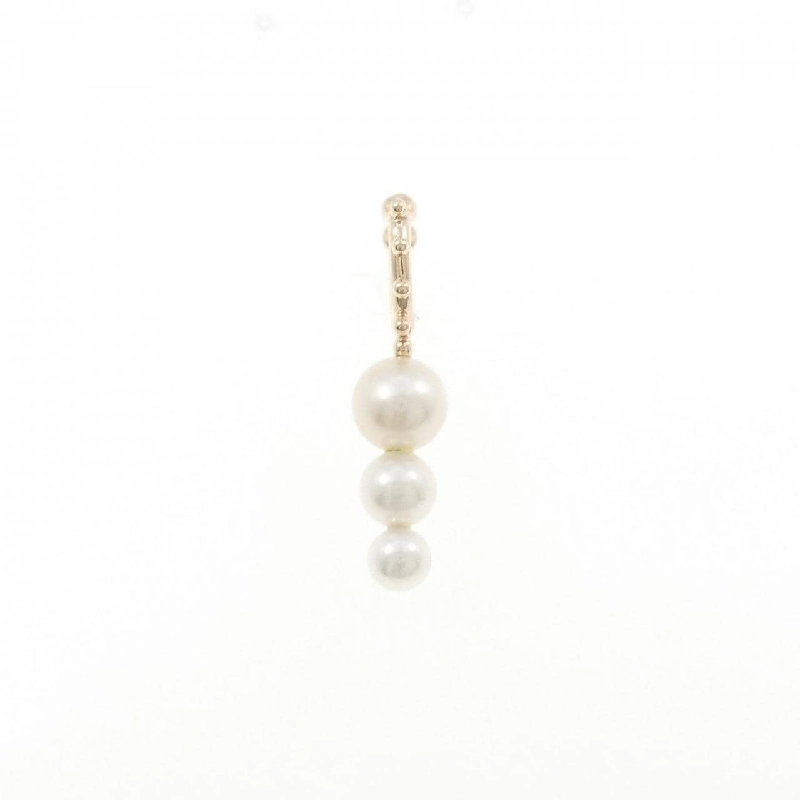 Khuyên tai Hiyotaka ngọc trai huggie hoop một bên - Hàng hiệu Authentic 847030