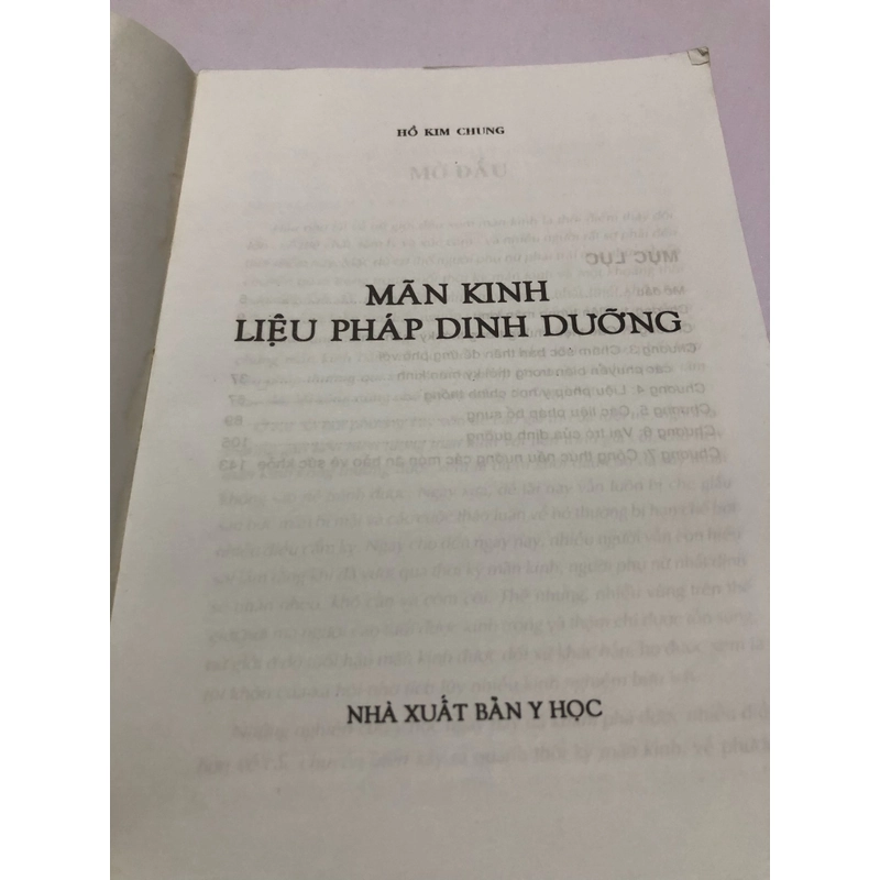 MÃN KINH NHỮNG VẤN ĐỀ LIỆU PHÁP DINH DƯỠNG - 230 TRANG, NXB: 2007 290153