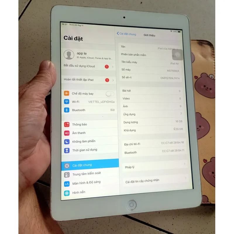 Ipad air 1,đẹo zin. 711683