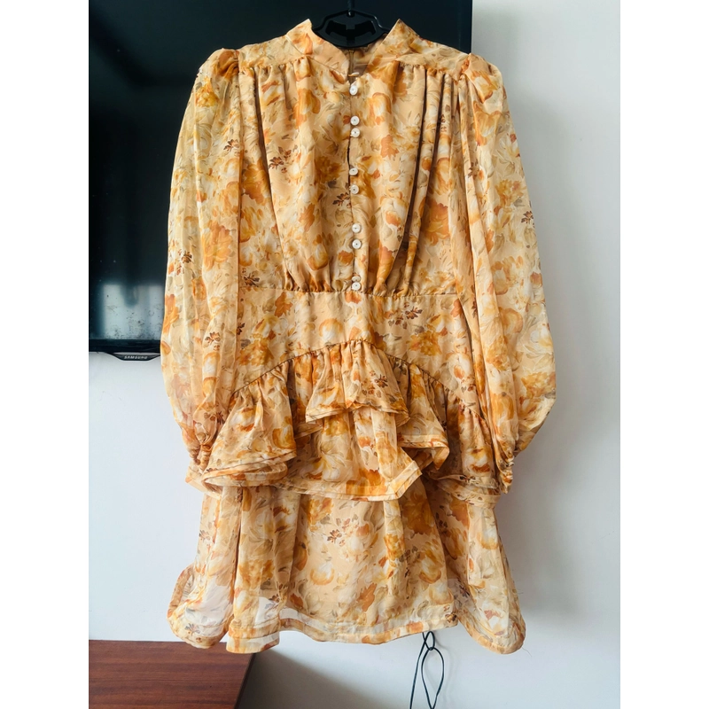 Váy tiểu thư Dear Jose size M màu vàng nghệ new 90% 502534