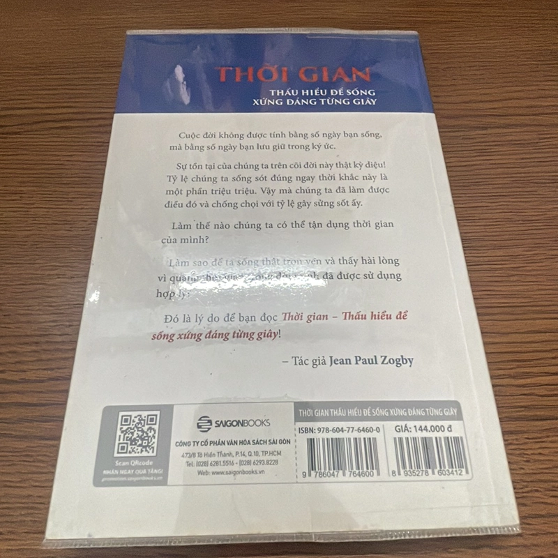 Thời gian thấu hiểu để sống xứng đáng từng giây Jean Paul Zogby 358800