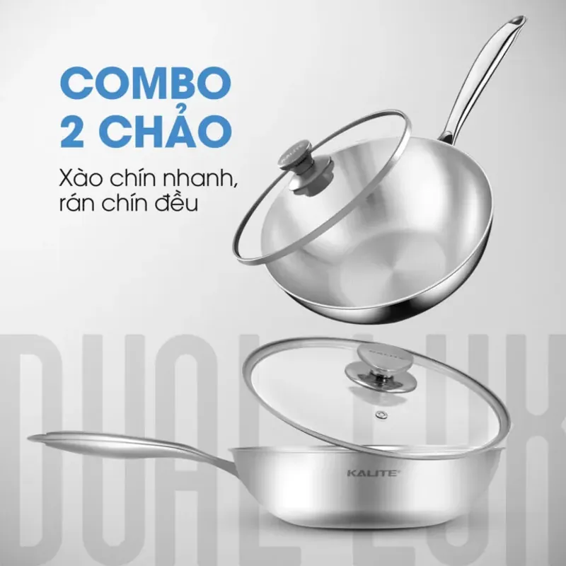 Chảo Inox Liền Khối KALITE – Nấu Ăn Ngon Hơn, Dễ Dàng Vệ Sinh, Luôn Giữ Được Độ Sáng! 🧼 732479