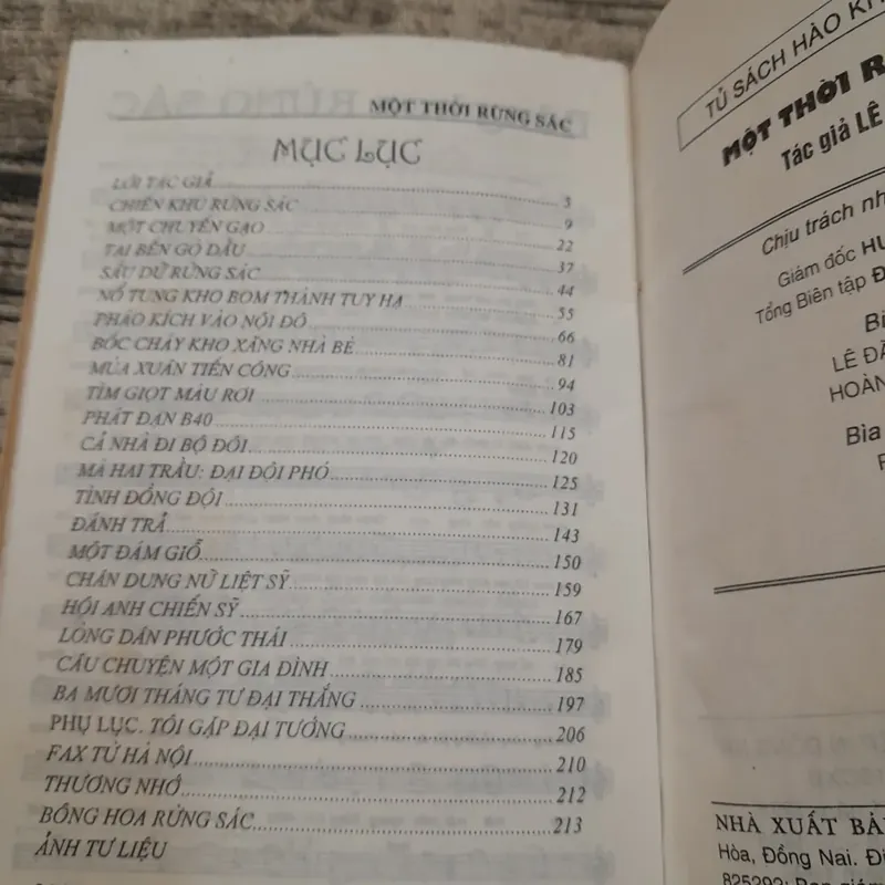 Đại tá Lê Bá Ước - Một thời rừng Sác. Bản in năm 1998 735322