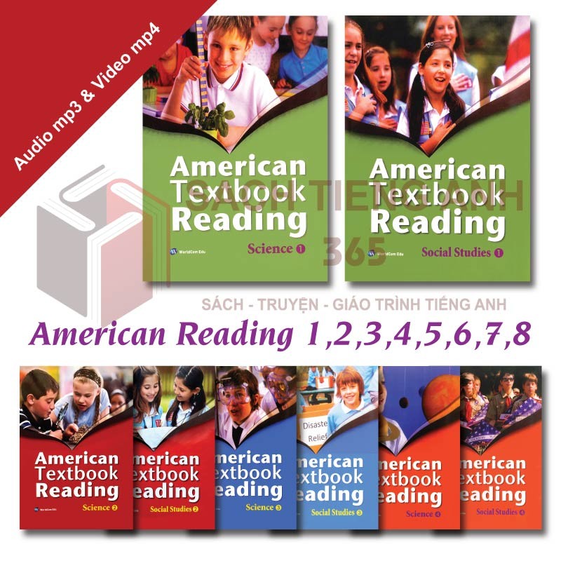 Sách Tiếng Anh - American Text book Reading + Audio - Mới 56846