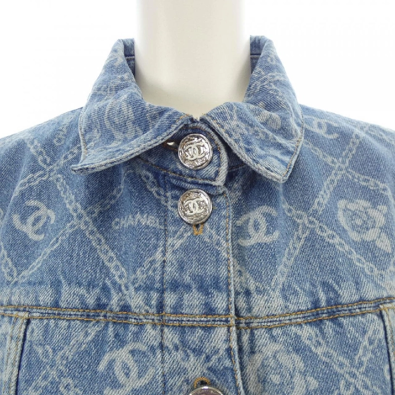 【Mã giảm giá】Áo khoác denim CHANEL 642218