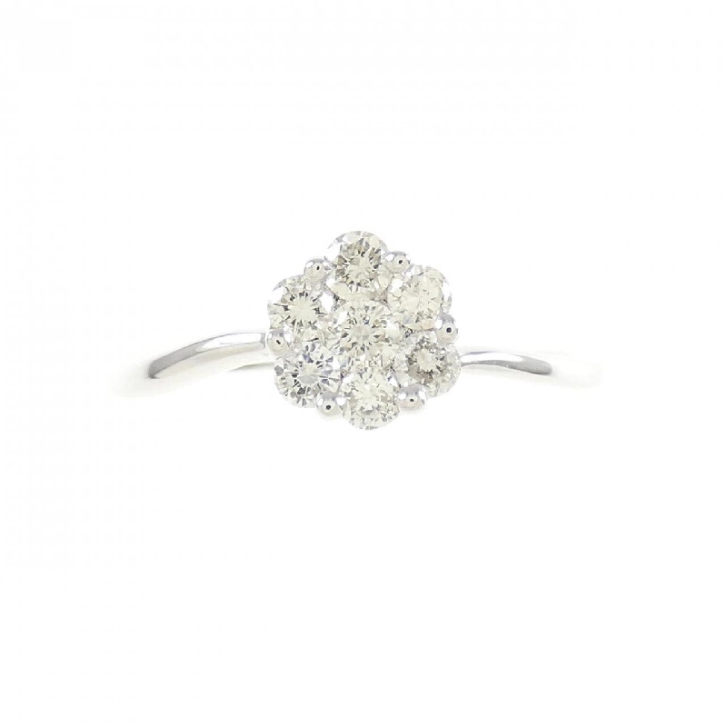 Nhẫn kim cương K18WG hoa 669936