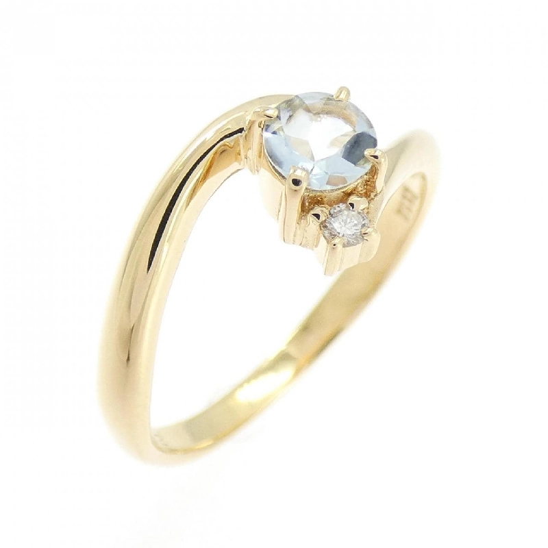 Nhẫn Aquamarine K18YG - Hàng hiệu Authentic 850986