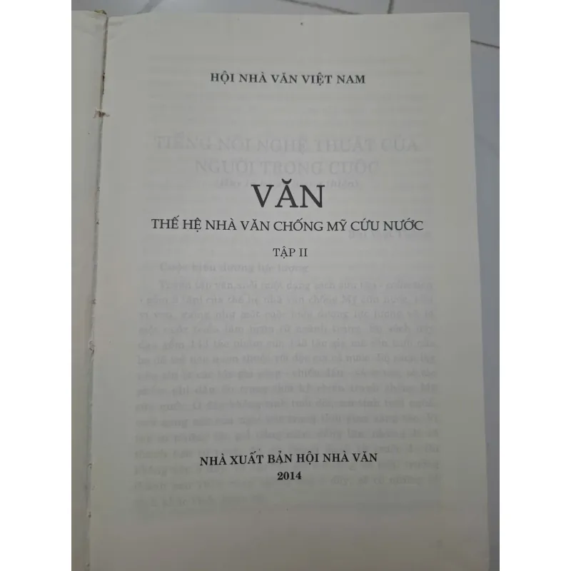 Văn - Thế hệ nhà văn chống Mỹ cứu nước (bộ 2 tập) - Hội Nhà văn Việt Nam 1006582