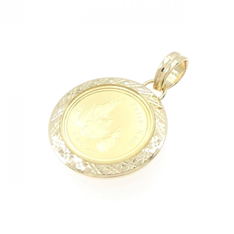 K18YG(枠) Đồng xu Mặt dây chuyền - Hàng hiệu Chính hãng 863739