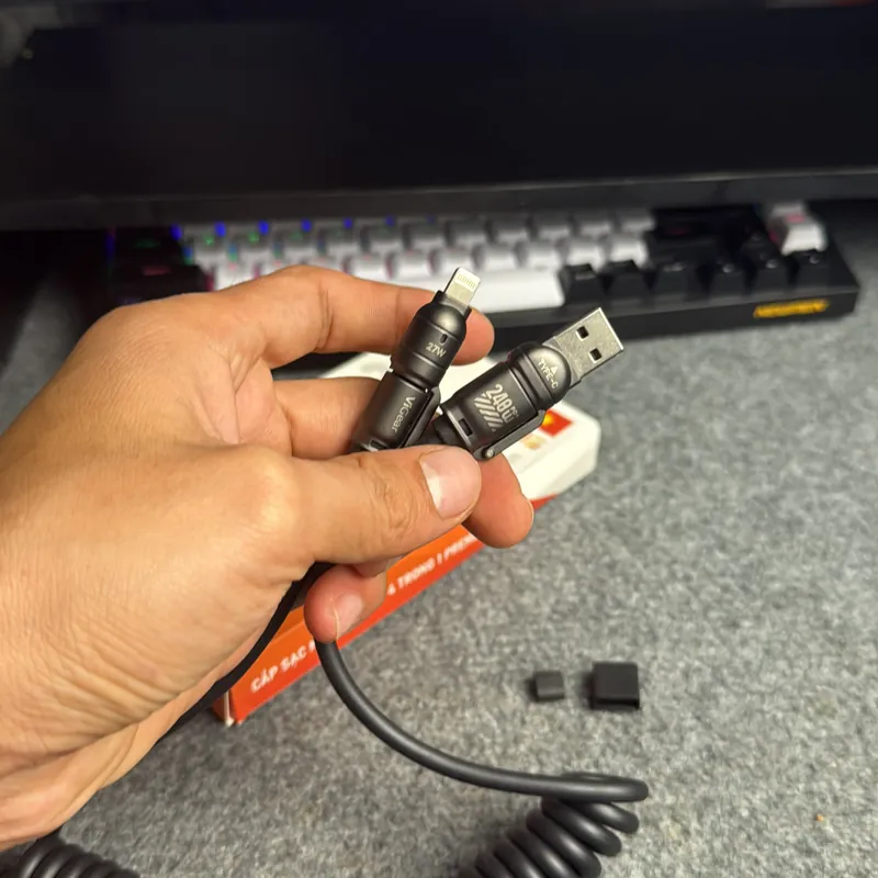 Cáp sạc mới 4in1 dây to  740382