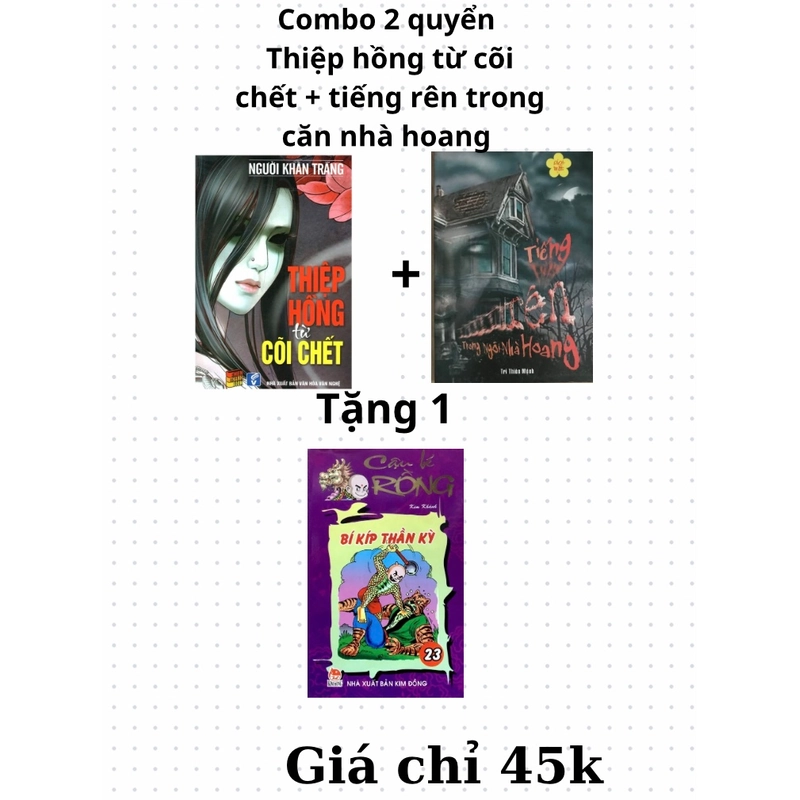 Combo 2 quyển truyện kinh dị mua 2 tặng 1 (hàng còn khá mới không bị rách nát hư gì nhé) 383045