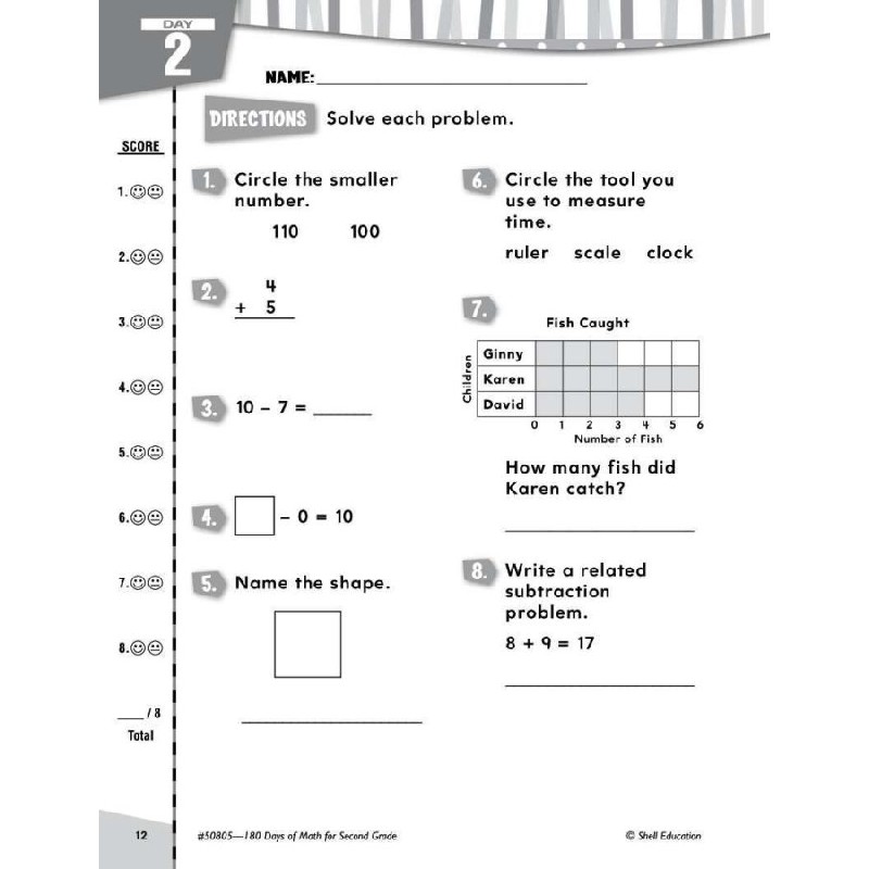 Sách Tiếng Anh - 180 Days of Math - Trọn Bộ K,1,2,3,4,5 -  Mới 56832