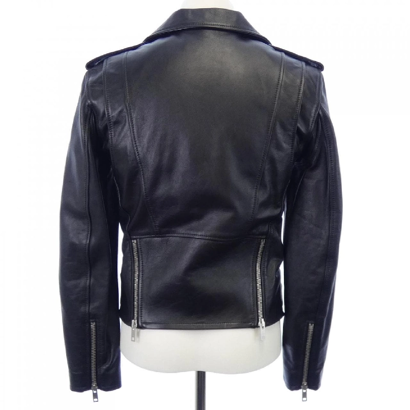 Áo khoác da biker cổ điển CELINE 2E158599E - Hàng hiệu Authentic 888231