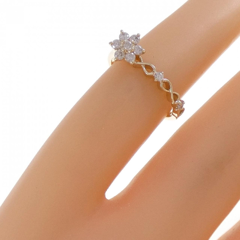 Nhẫn hồng ngọc kim cương K10YG 0.13CT - Hàng hiệu Authentic 849648