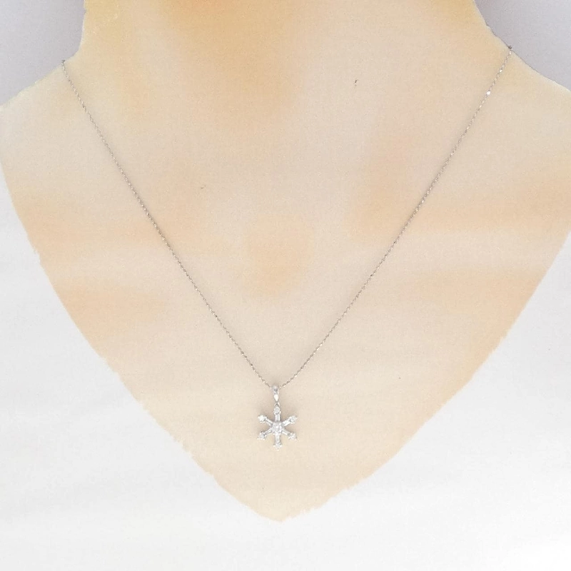 Dây chuyền kim cương Snowflake PT900/PT850 0.30CT - Hàng hiệu Chính hãng 861784