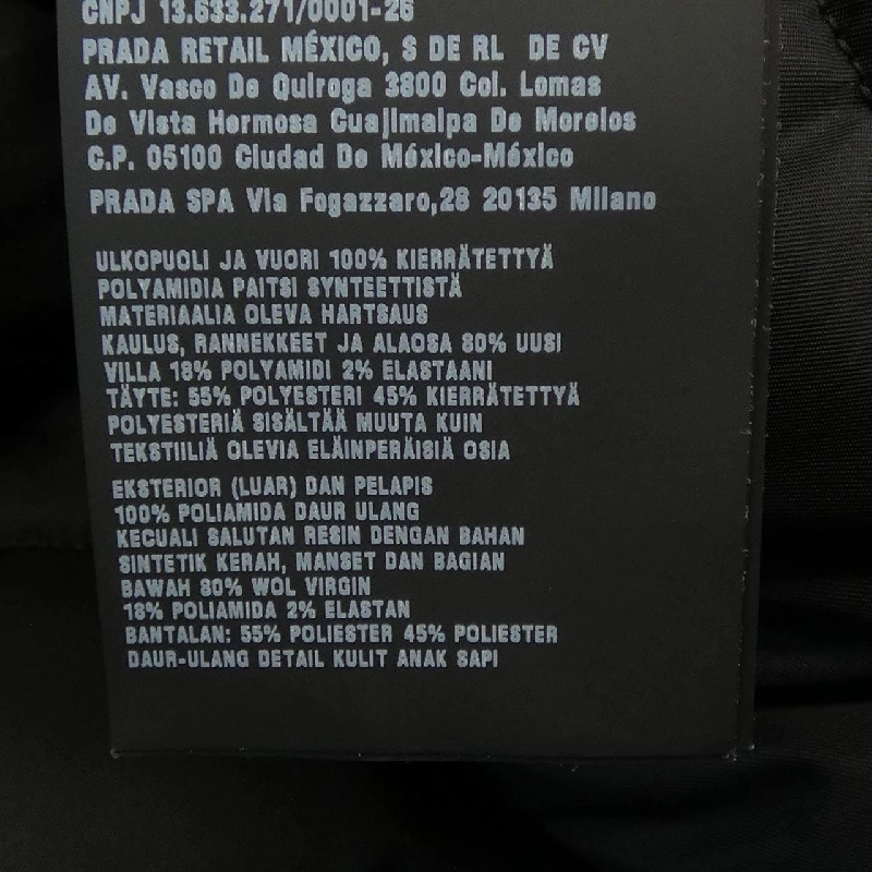 Áo khoác PRADA SGX093 S222 IWQ8 - Hàng hiệu Chính hãng 895757