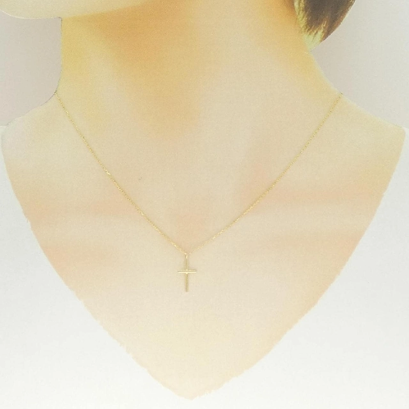 K18YG Dây chuyền hình chữ thập - Hàng hiệu Chính hãng 862073