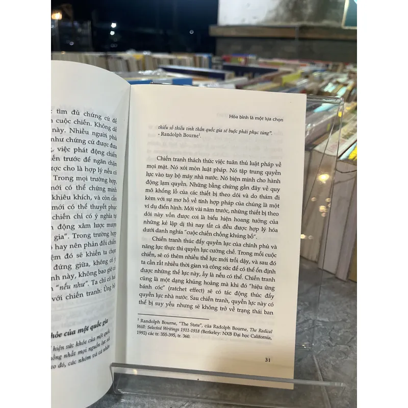 HOÀ BÌNH, TÌNH YÊU VÀ TỰ DO- TOM G. PALMER 712485