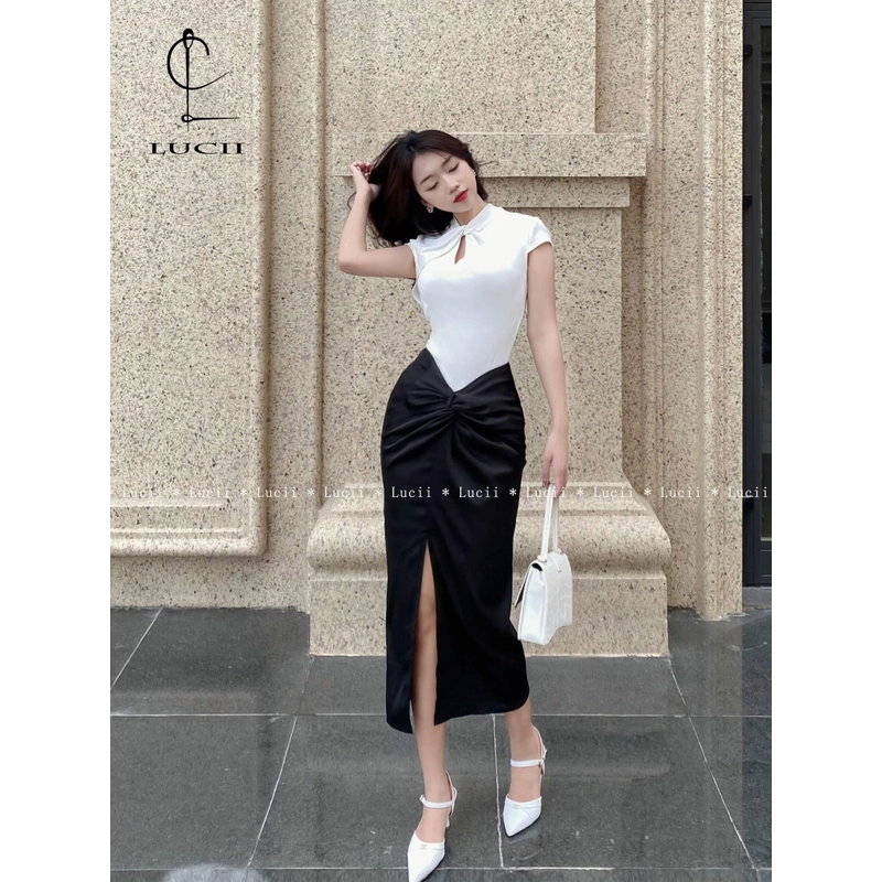 Chân váy eo xoắn 534217