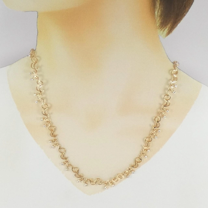 K18YG Dây chuyền kim cương 1.30CT - Hàng hiệu Chính hãng 857319