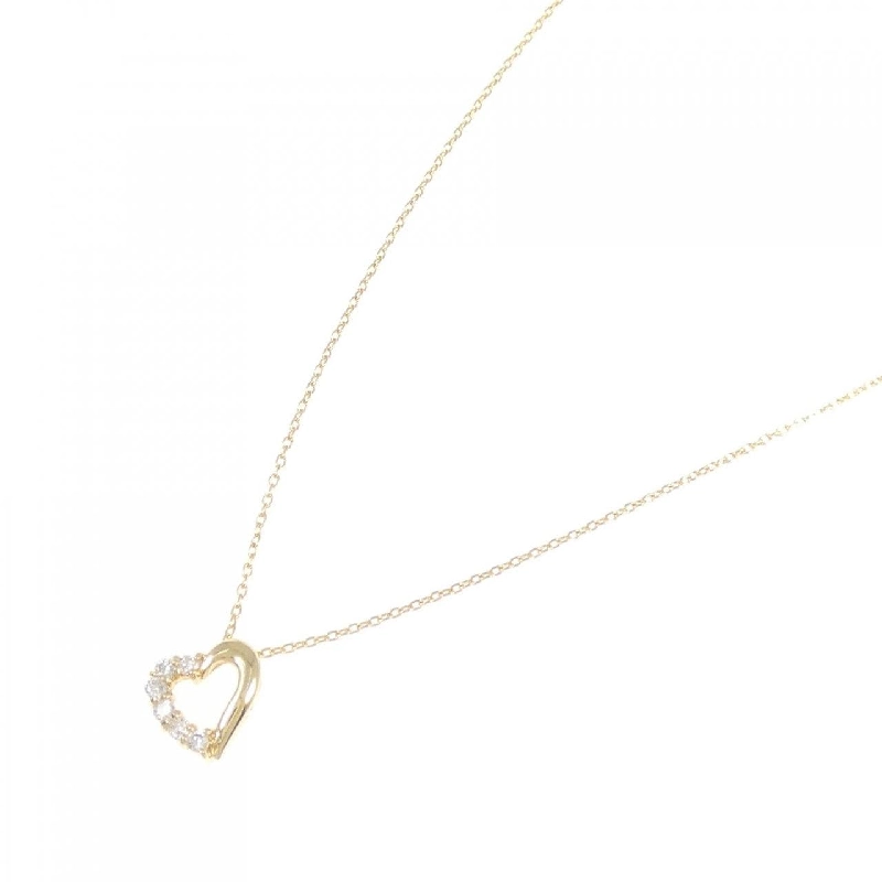 K18YG Dây chuyền kim cương hình trái tim 0.10CT - Hàng hiệu Chính hãng 856748