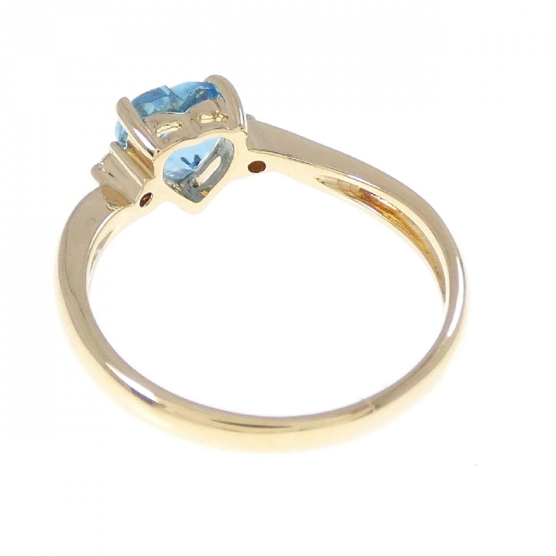 Nhẫn hình trái tim Blue Topaz K18YG - Hàng hiệu Authentic 853978