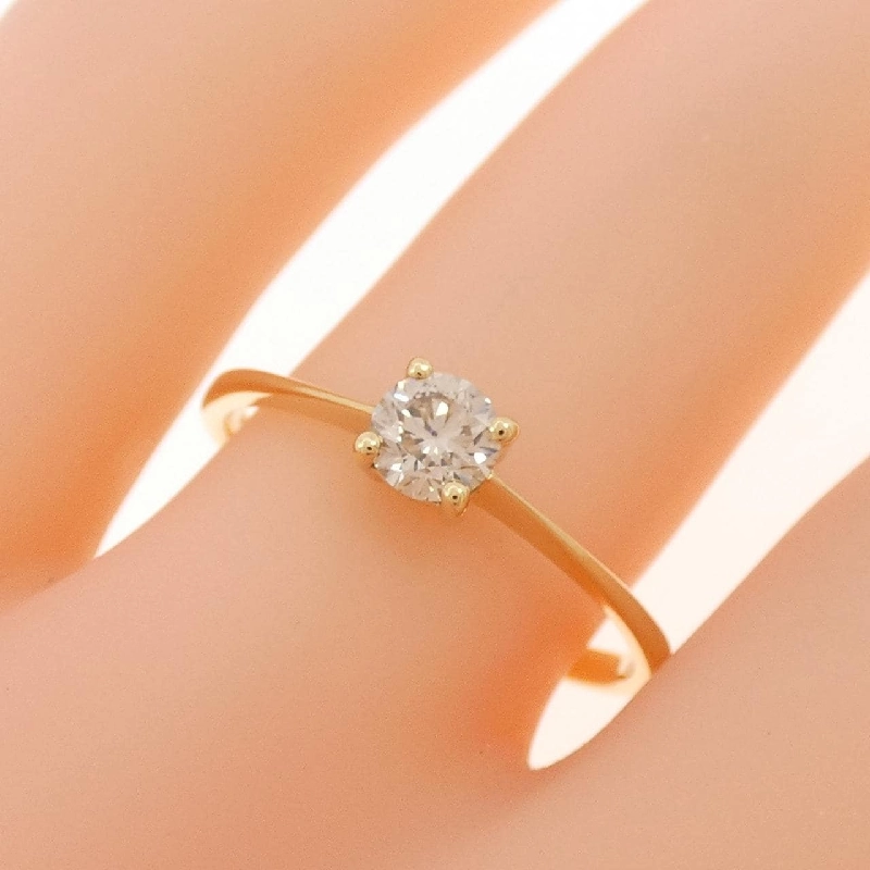 Nhẫn kim cương K18YG 0.25CT 668568