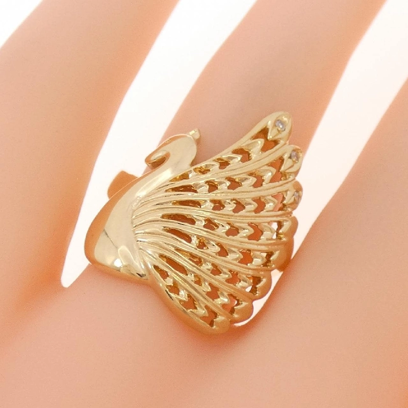 Nhẫn kim cương K18YG hình công - Hàng hiệu Authentic 851457