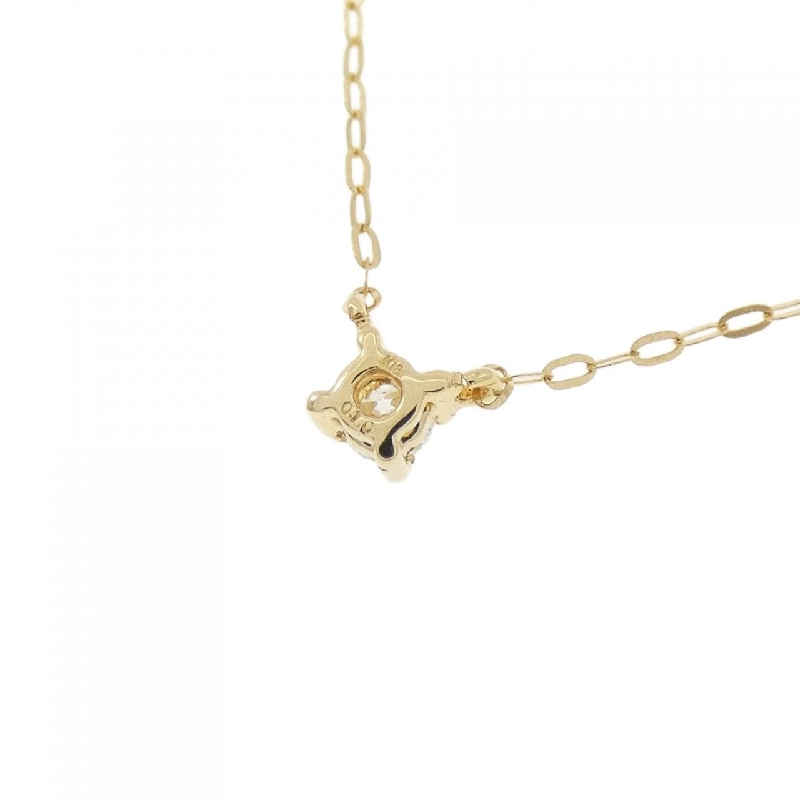 K18YG Solitaire Dây chuyền kim cương 0.10CT - Hàng hiệu Chính hãng 858484