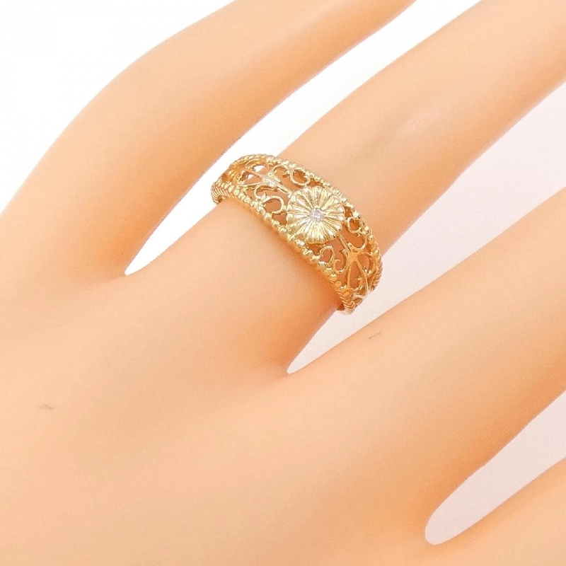 Nhẫn kim cương K18YG 673711