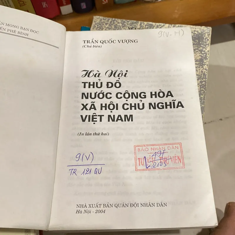 HÀ NỘI, THỦ ĐÔ NƯỚC CỘNG HÒA XÃ HỘI CHỦ NGHĨA VIỆT NAM, TRẦN QUỐC VƯỢNG 599867