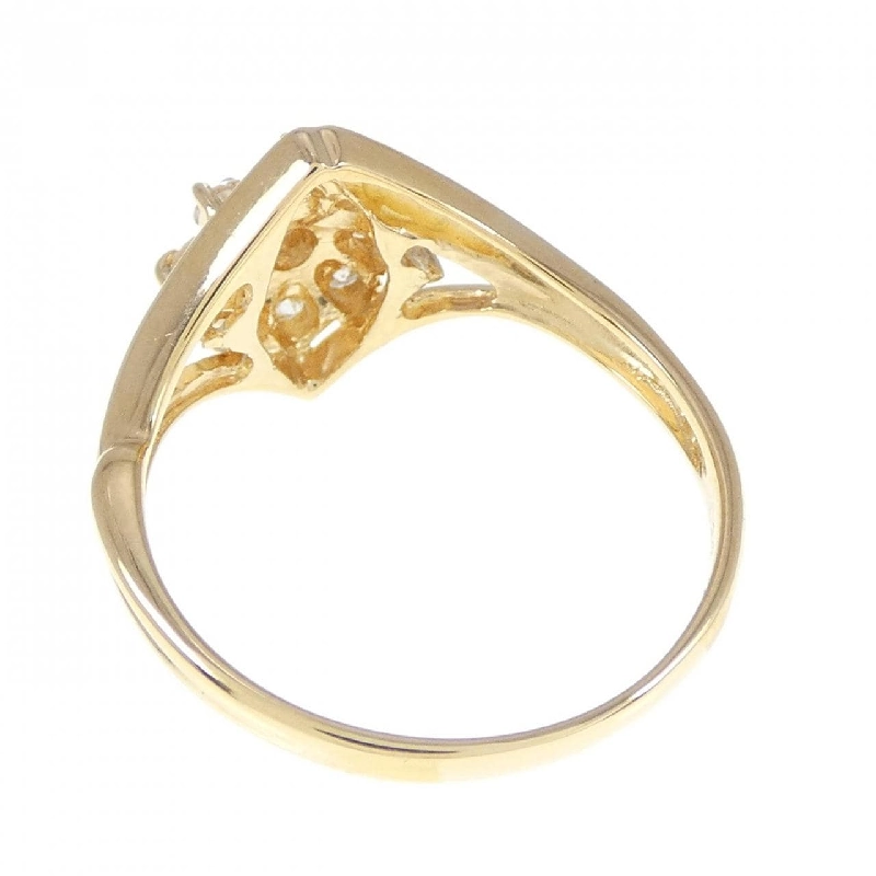 Nhẫn kim cương hoa K18YG 0.30CT 673270