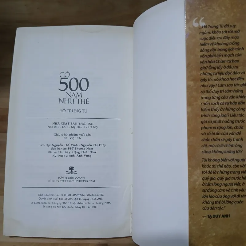 Có 500 Năm Như Thế (Bản Sắc Quảng Nam Từ Góc Nhìn Phân Kỳ Lịch Sử) - Hồ Trung Tú 785997