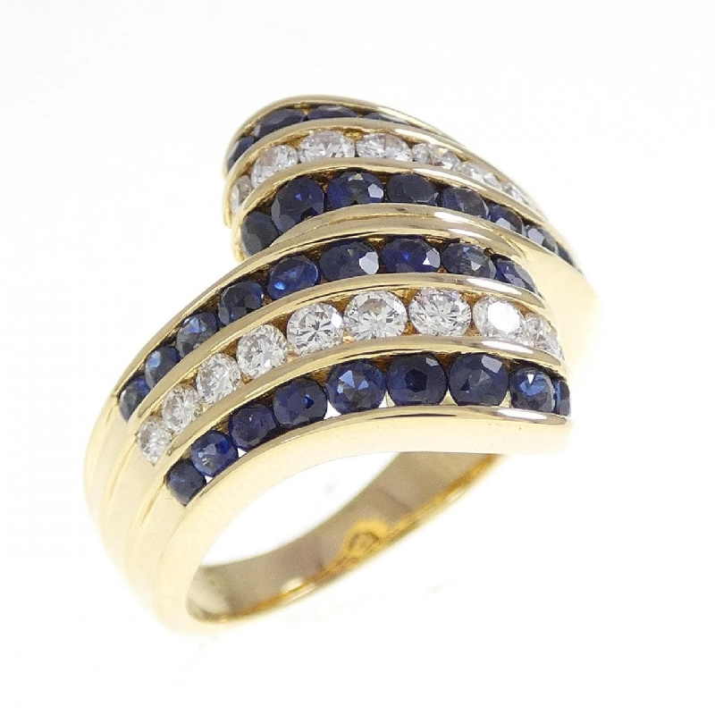 Nhẫn Sapphire K18YG 1.41CT - Hàng hiệu Chính hãng 850308