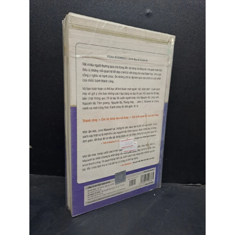 Thuật đắc nhân tâm mới 90% bẩn nhẹ HCM0107 John C.Maxwell KỸ NĂNG 916006