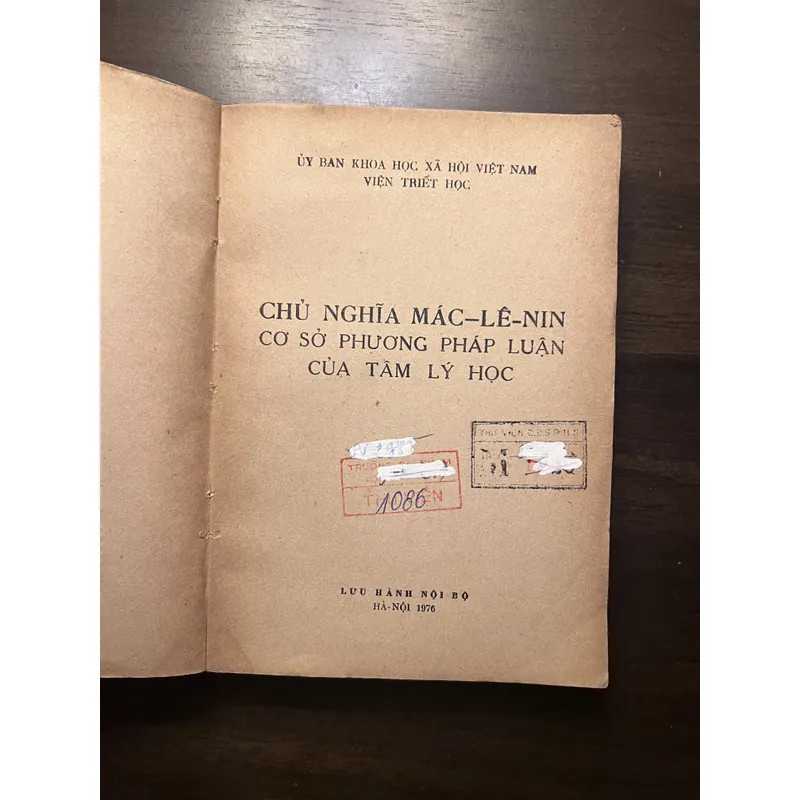 📖 Chủ nghĩa Mác - Lê-nin cơ sở phương pháp luận của tâm lý học 646352