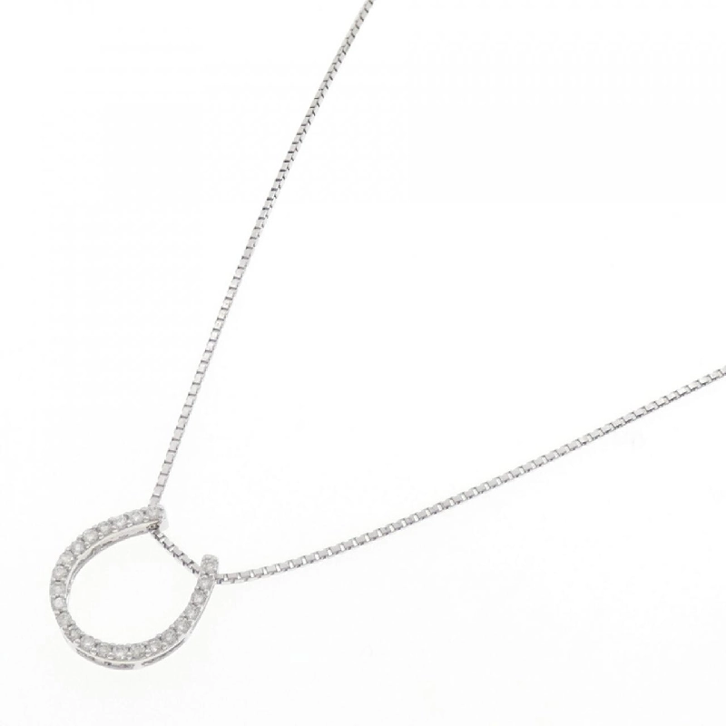 K18WG Mặt dây chuyền hình móng ngựa kim cương 0.28CT - Hàng hiệu Authentic 862513