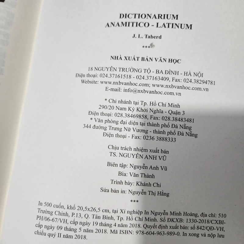 DICTIONARIUM ANAMITICO LATINUM | J.L.Taberd 500141