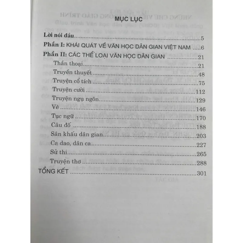 GIÁO TRÌNH VĂN HỌC DÂN GIAN VIỆT NAM  757345