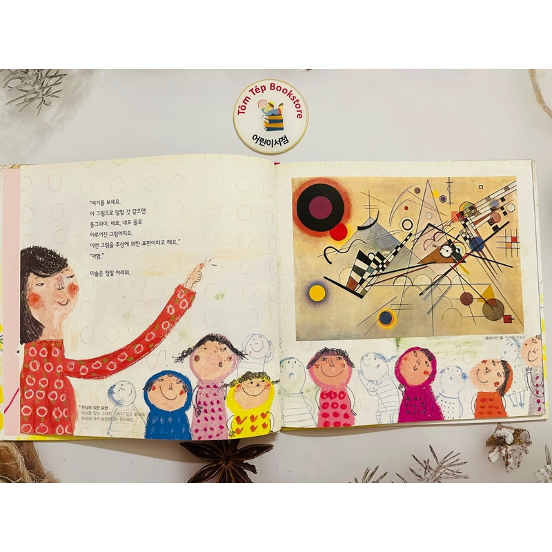 Sách tranh nghệ thuật tiếng Hàn 미술관에 간 꼬마 피카소 part 1 498975