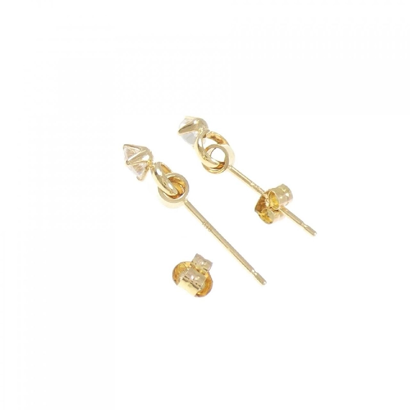 K18YG Bông tai Cubic - Hàng hiệu Chính hãng 865816