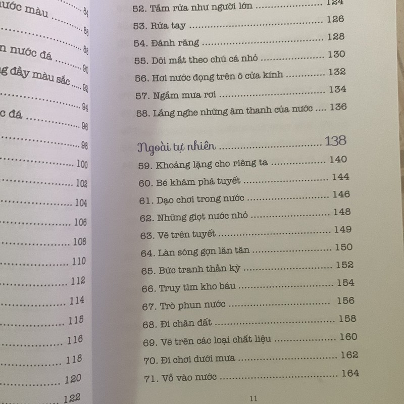 CUỘC PHIÊU LƯU VỚI NƯỚC - 100 HOẠT ĐỘNG VỚI NƯỚC GIÚP TRẢI NGHIỆM VÀ KHÁM PHÁ(mới 95%) 149868