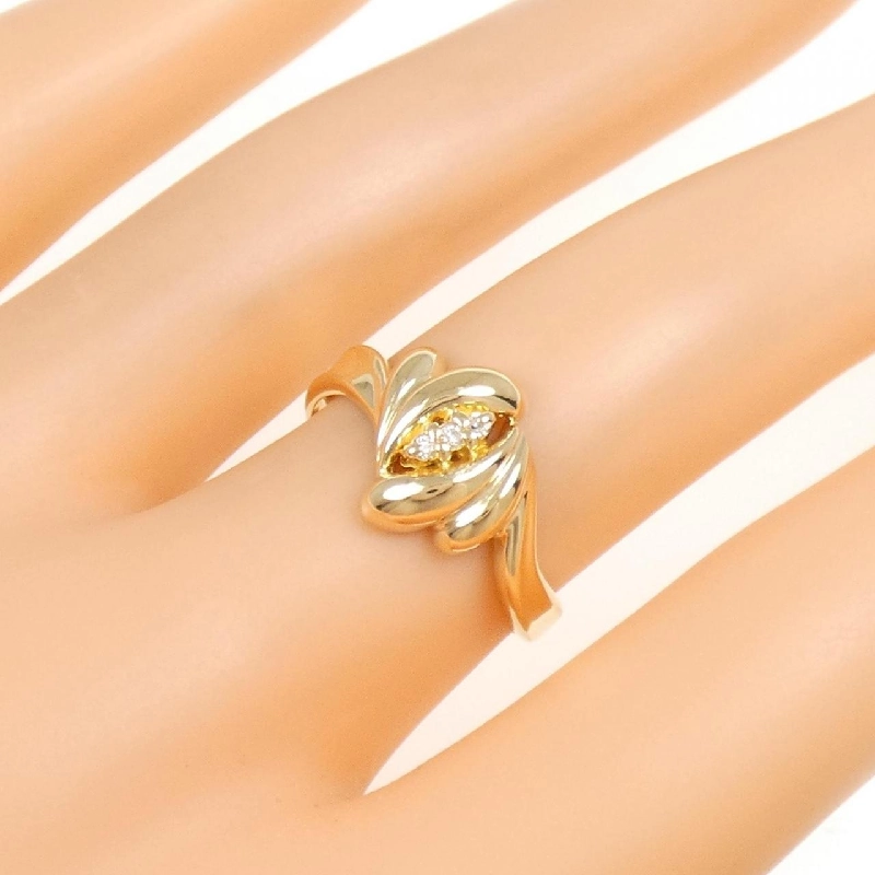 Nhẫn kim cương K18YG 673057