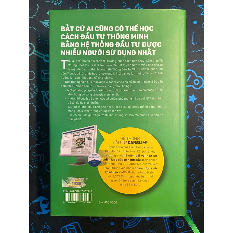 Bộ sách Làm Giàu Từ Chứng Khoán + Hướng Dẫn Thực Hành CANSLIM Cho Người Mới Bắt Đầu - Tốt 361915